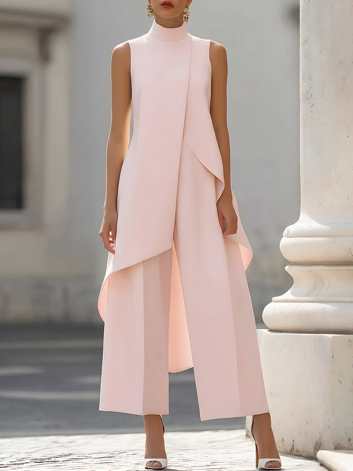Catalina | Ensemble femme à col montant et pantalon palazzo