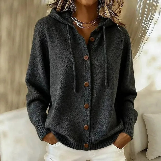 Cardigan à capuche boutonné Goldie™