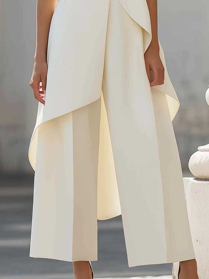 Catalina | Ensemble femme à col montant et pantalon palazzo