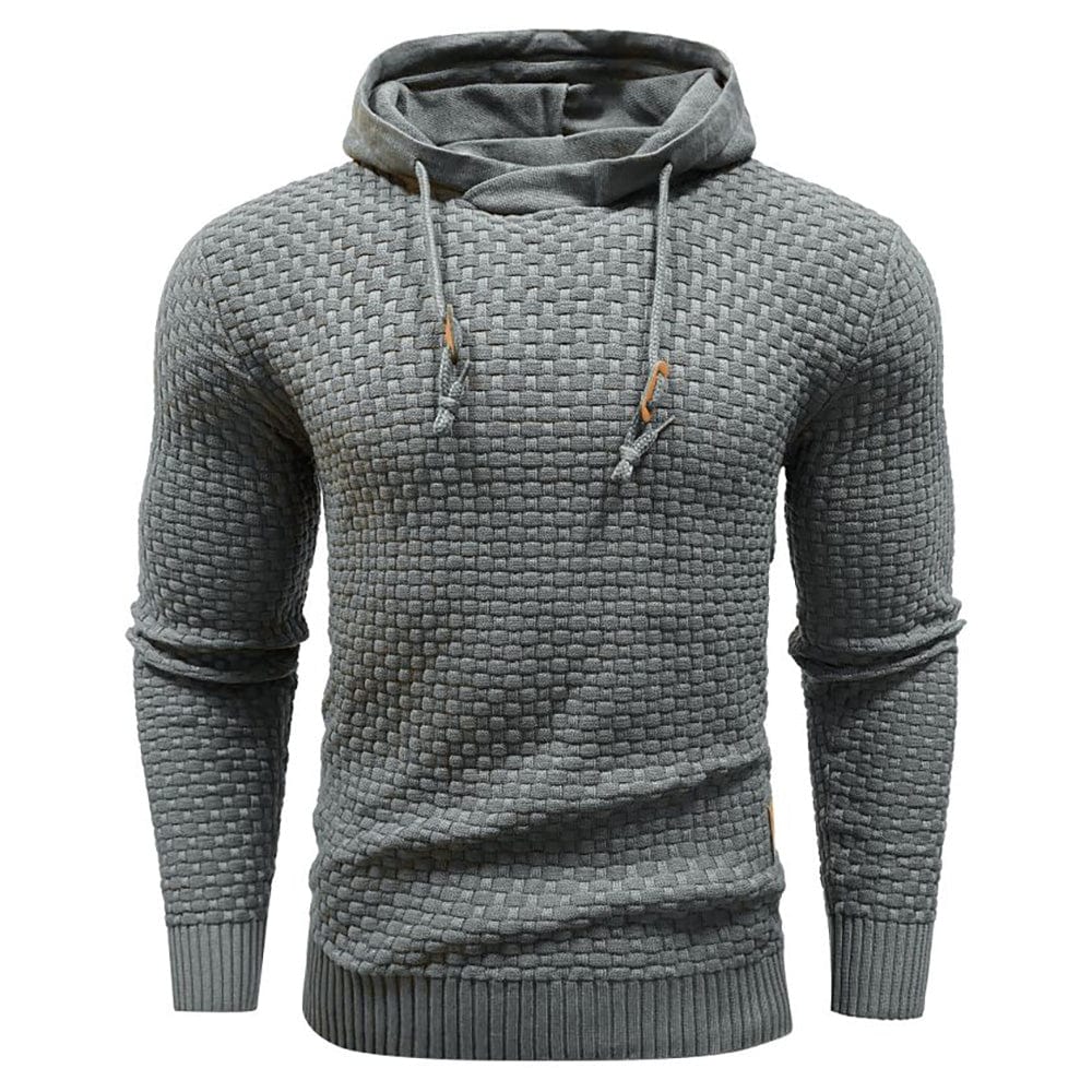 MAISON LUMIÈRE | SWEAT À CAPUCHE CLASSIQUE EN LAINE POUR HOMME