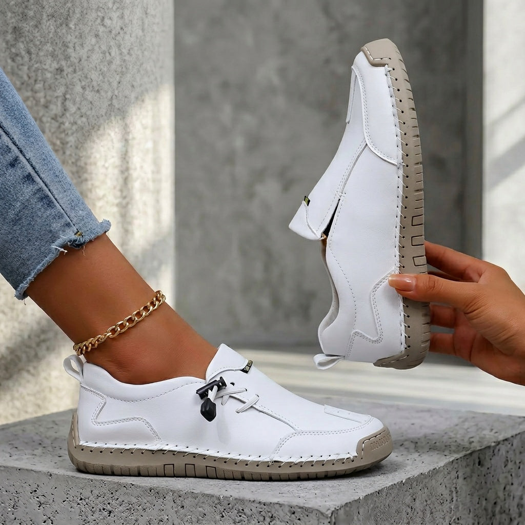 MAISON LUMIÈRE | Mocassins Confort Piqués Main Mathilde