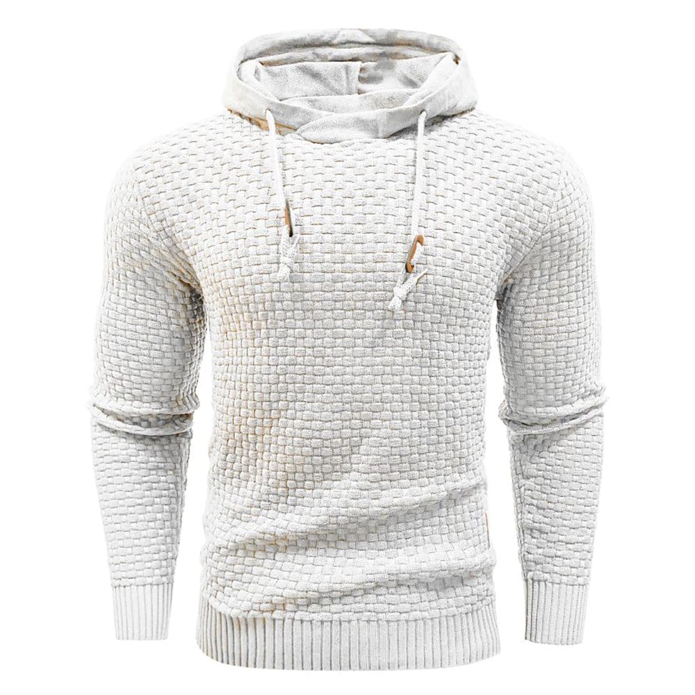 MAISON LUMIÈRE | SWEAT À CAPUCHE CLASSIQUE EN LAINE POUR HOMME