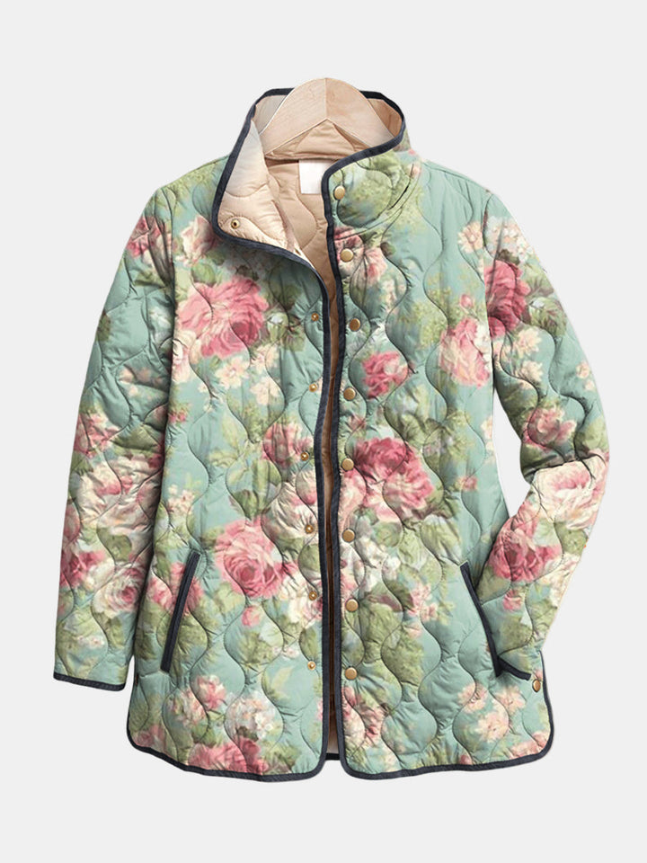 MAISON LUMIÈRE | Veste Matelassée Roses Anciennes Claire