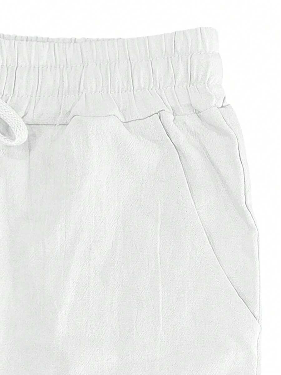 MAISON LUMIÈRE | PANTALON LÉGER EN LIN AVEC CORDON