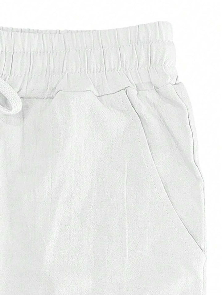 MAISON LUMIÈRE | PANTALON LÉGER EN LIN AVEC CORDON
