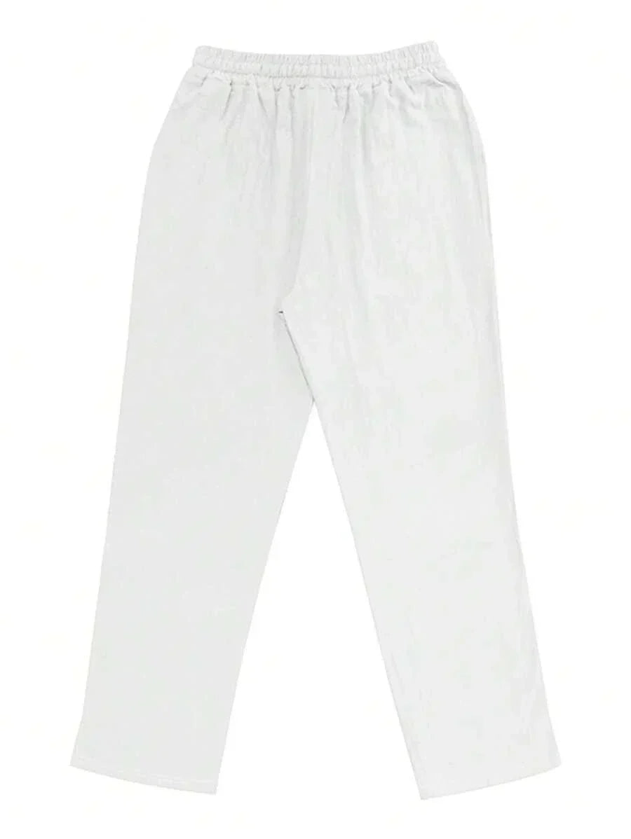 MAISON LUMIÈRE | PANTALON LÉGER EN LIN AVEC CORDON