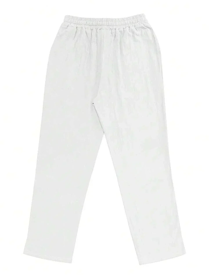 MAISON LUMIÈRE | PANTALON LÉGER EN LIN AVEC CORDON