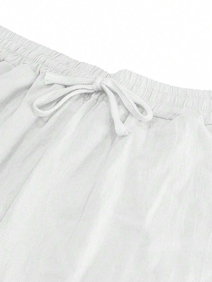 MAISON LUMIÈRE | PANTALON LÉGER EN LIN AVEC CORDON