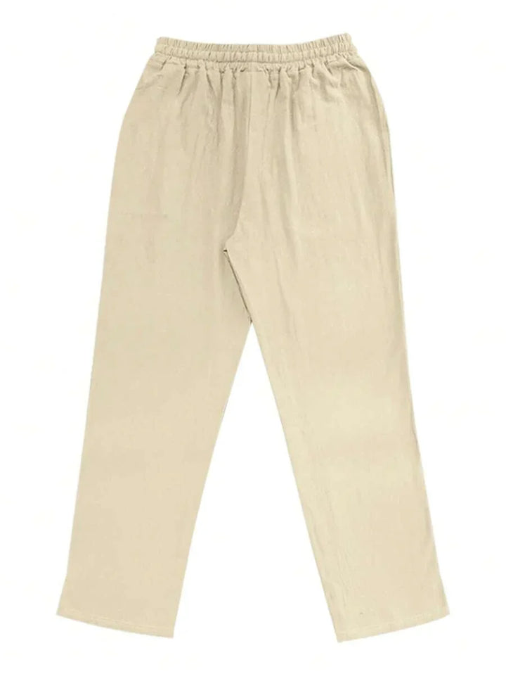 MAISON LUMIÈRE | PANTALON LÉGER EN LIN AVEC CORDON