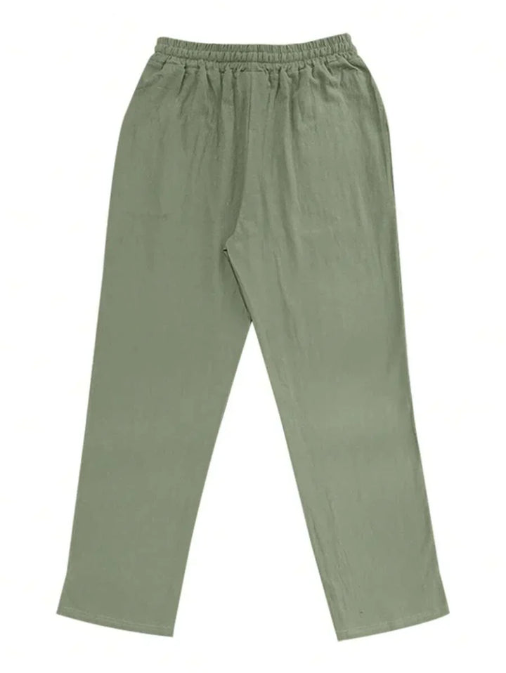 MAISON LUMIÈRE | PANTALON LÉGER EN LIN AVEC CORDON
