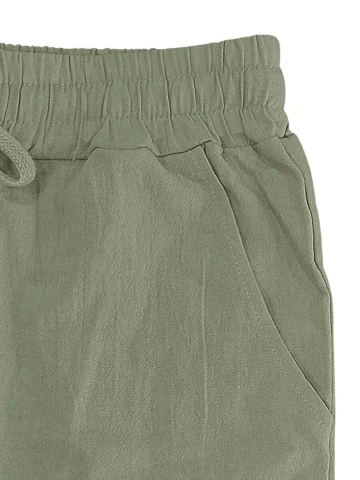 MAISON LUMIÈRE | PANTALON LÉGER EN LIN AVEC CORDON