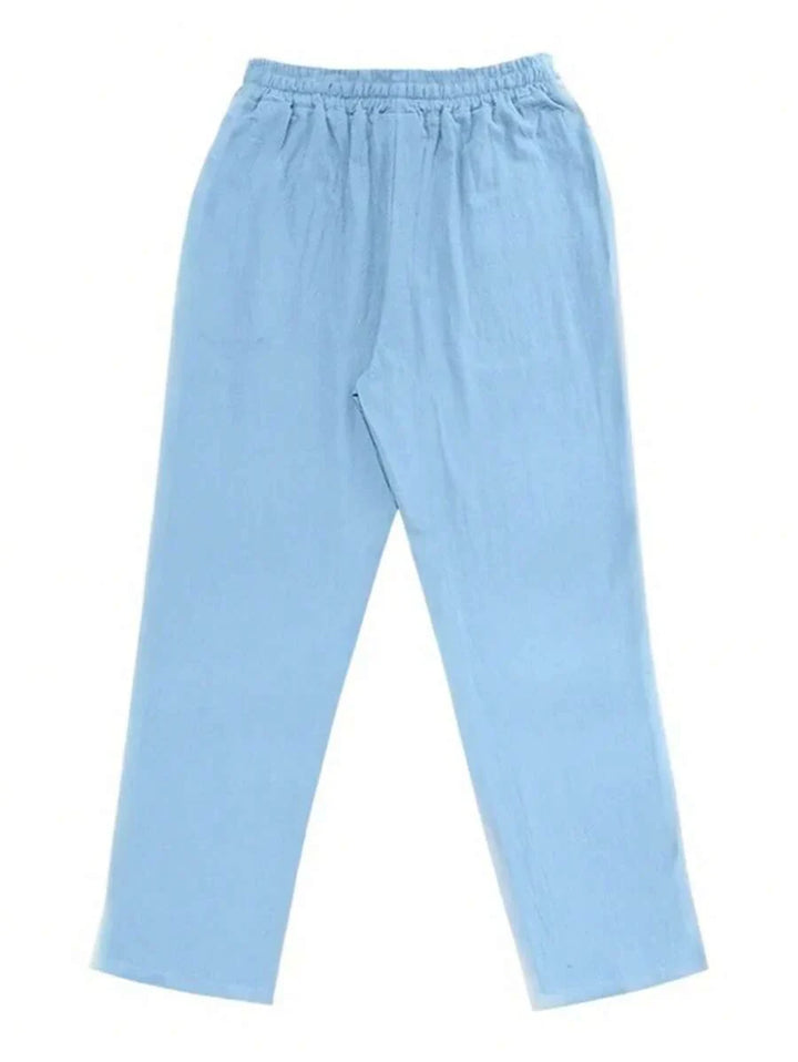 MAISON LUMIÈRE | PANTALON LÉGER EN LIN AVEC CORDON