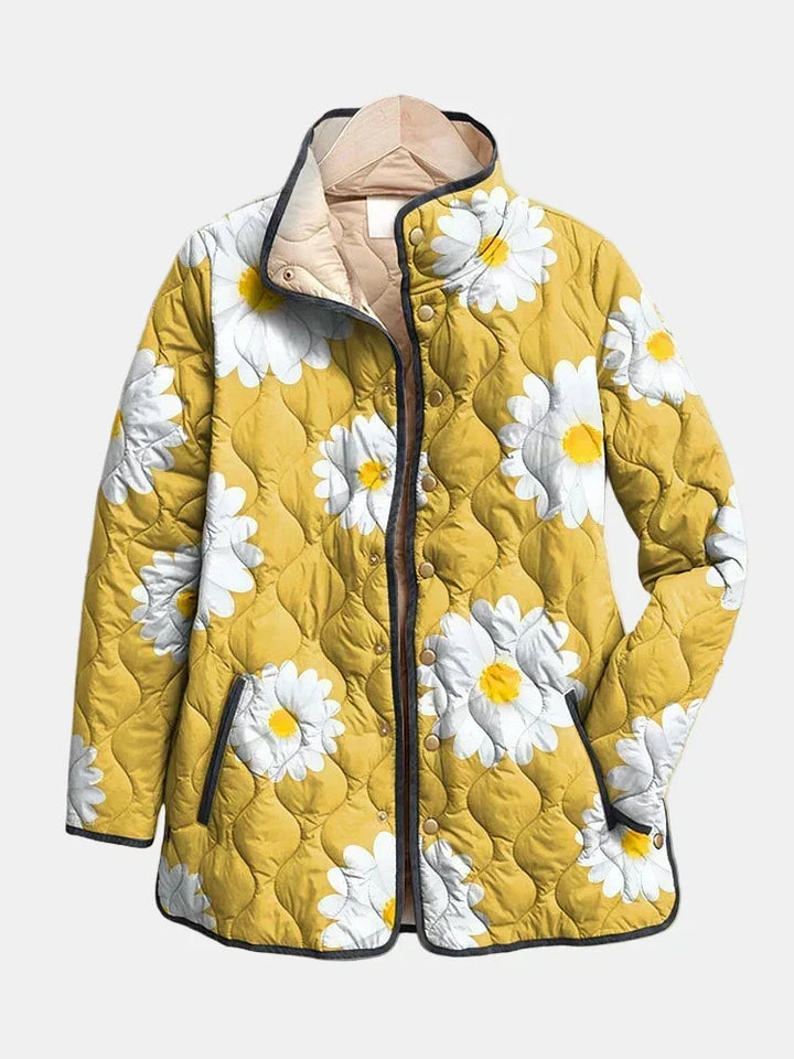 MAISON LUMIÈRE | Veste Matelassée aux Marguerites Élise