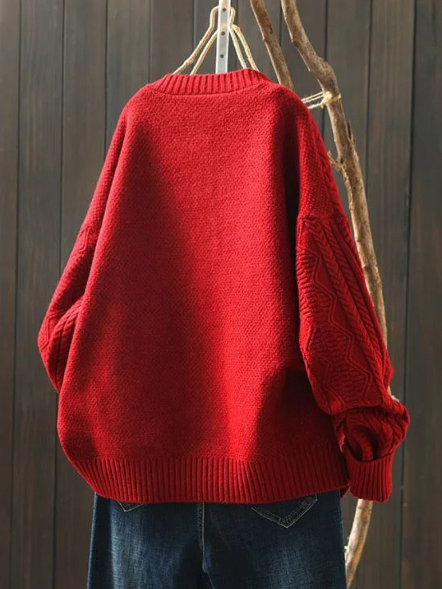 MAISON LUMIÈRE | Cardigan Torsades Col Rond Sophie