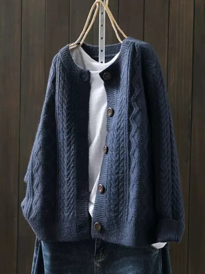 MAISON LUMIÈRE | Cardigan Torsades Col Rond Sophie