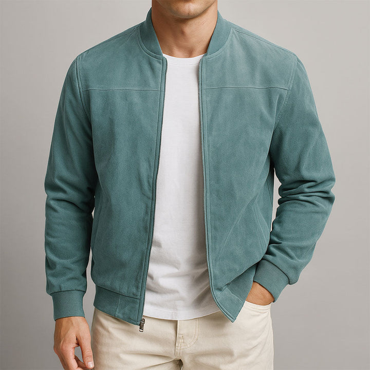 MAISON LUMIÈRE | VESTE EN CUIR SUEDE URBAINE