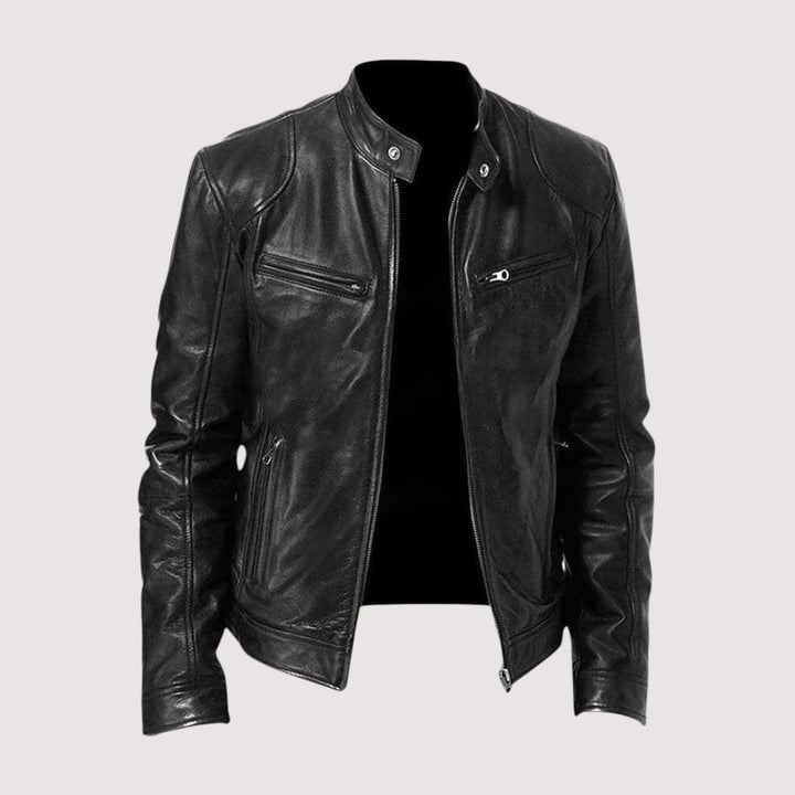 MAISON LUMIÈRE | VESTE EN CUIR HAUT DE GAMME ÉLÉGANTE POUR HOMME