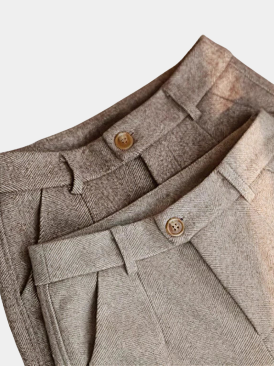 MAISON LUMIÈRE | PANTALONS ÉLÉGANTS EN PURE LAINE SUR MESURE