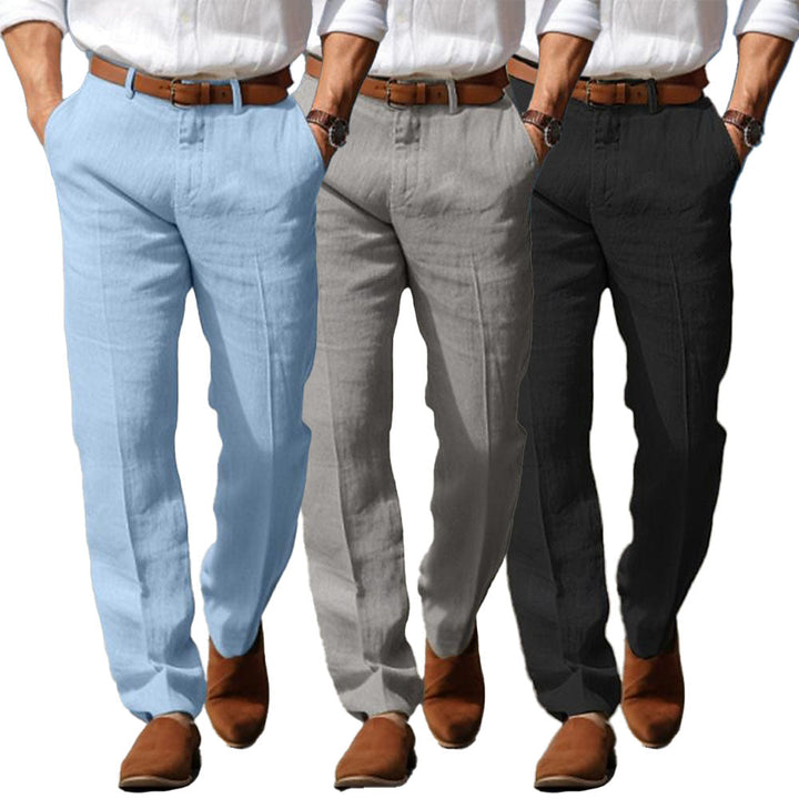 MAISON LUMIÈRE | PANTALON HOMME LUXE EN LIN PREMIUM