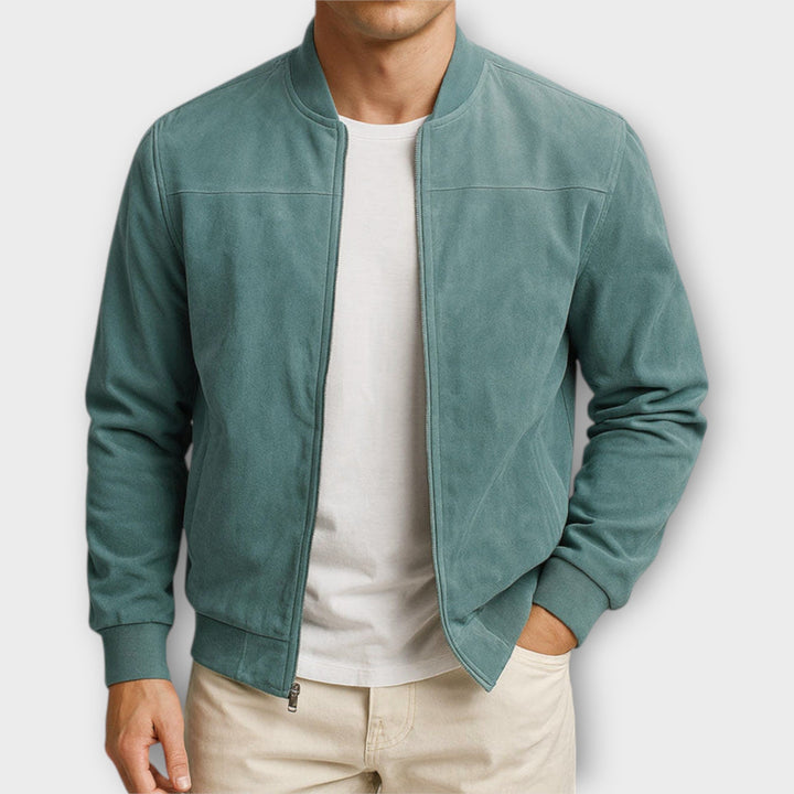 MAISON LUMIÈRE | VESTE BOMBER EN CUIR SUEDE HOMME