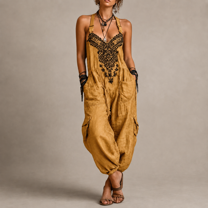 Astrid – Combinaison bohème brodée