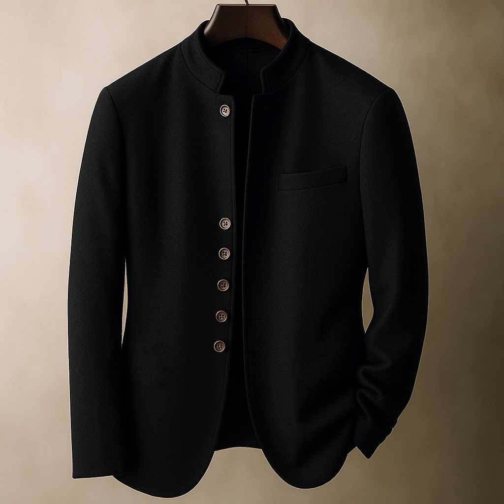 MAISON LUMIÈRE | VESTE EN LAINE AVEC COL DROIT