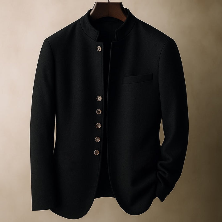 MAISON LUMIÈRE | VESTE EN LAINE AVEC COL DROIT