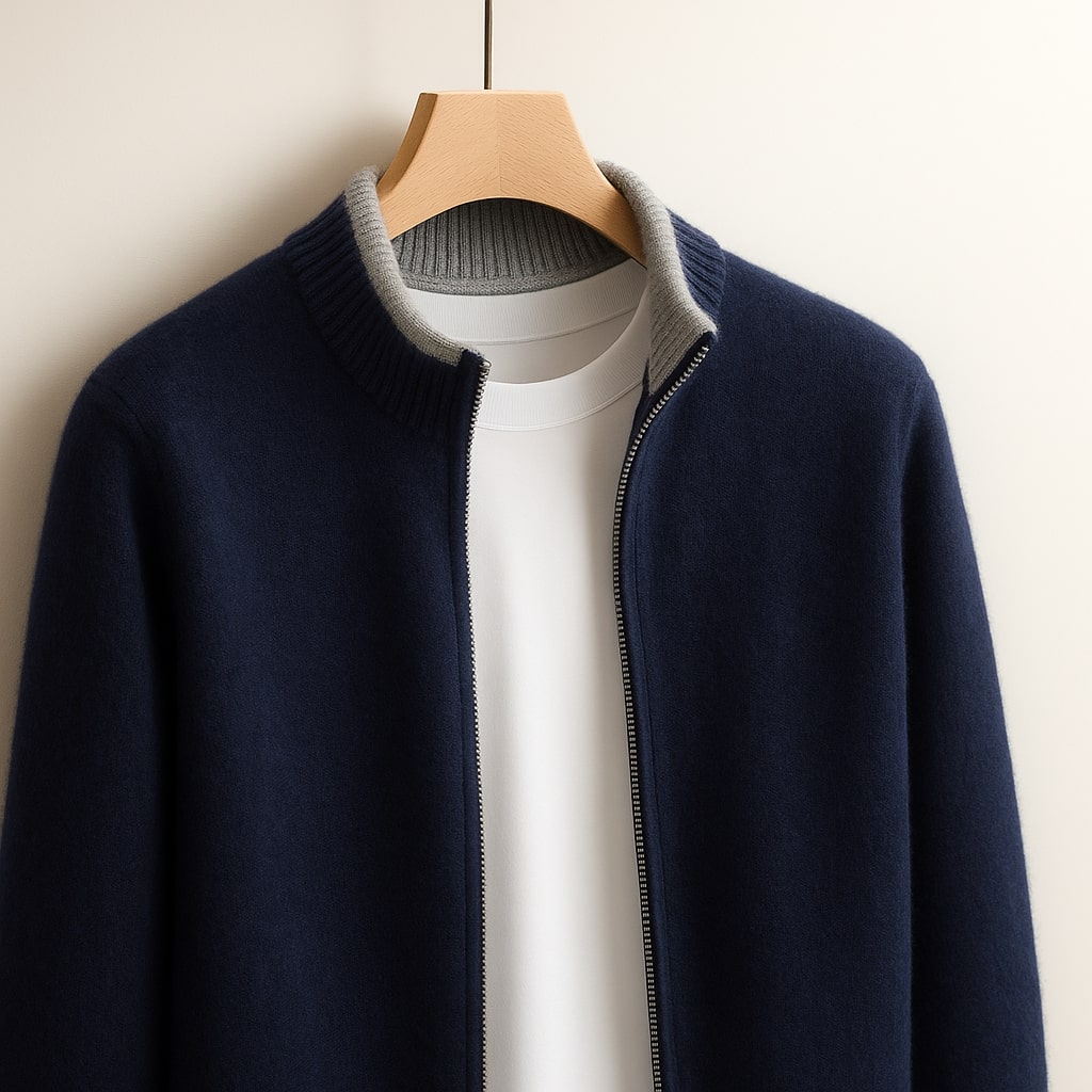 MAISON LUMIÈRE | PULL ZIP HOMME
