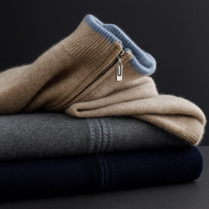 MAISON LUMIÈRE | PULL ZIP HOMME
