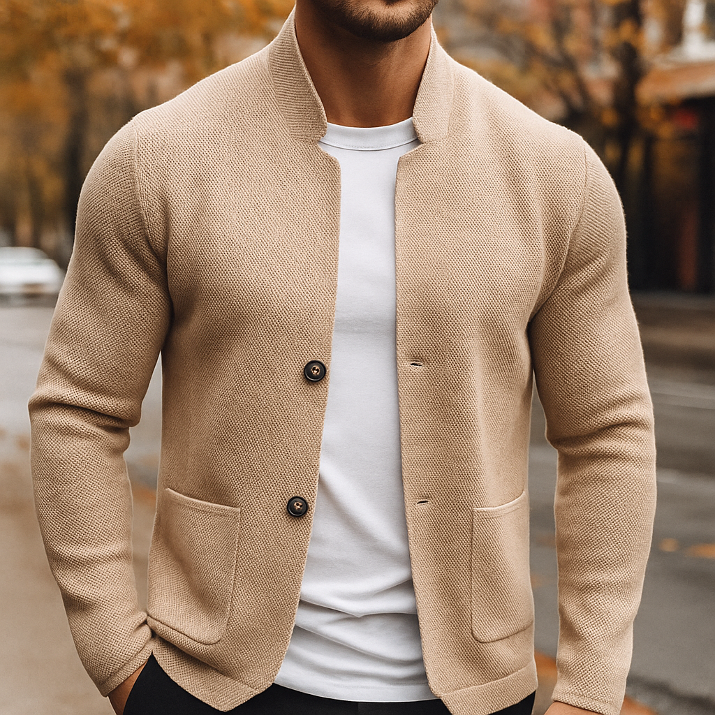 MAISON LUMIÈRE | CARDIGAN EN LAINE TRICOTÉE POUR HOMME