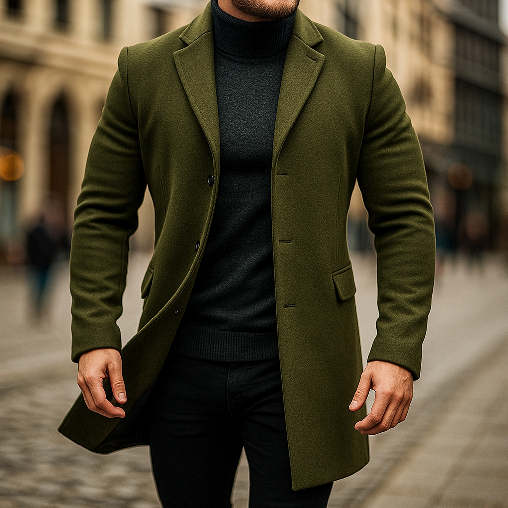 MAISON LUMIÈRE | TRENCH EN LAINE POUR HOMMES