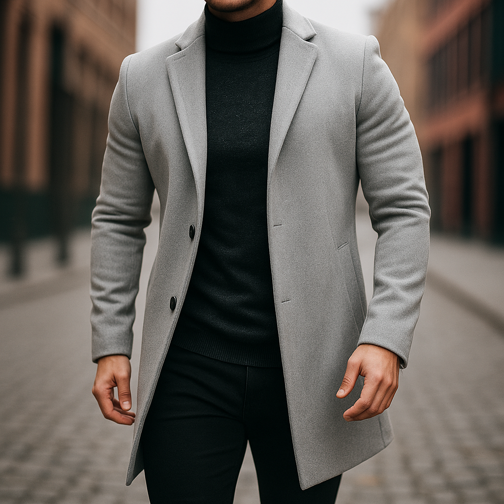MAISON LUMIÈRE | TRENCH EN LAINE POUR HOMMES