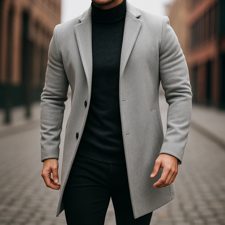 MAISON LUMIÈRE | TRENCH EN LAINE POUR HOMMES