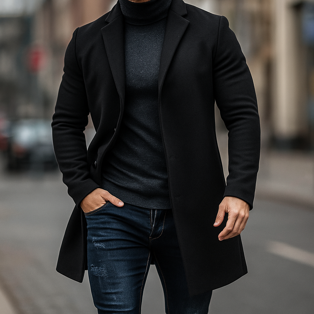 MAISON LUMIÈRE | TRENCH EN LAINE POUR HOMMES