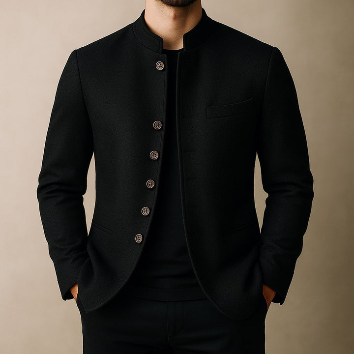 MAISON LUMIÈRE | VESTE EN LAINE AVEC COL DROIT