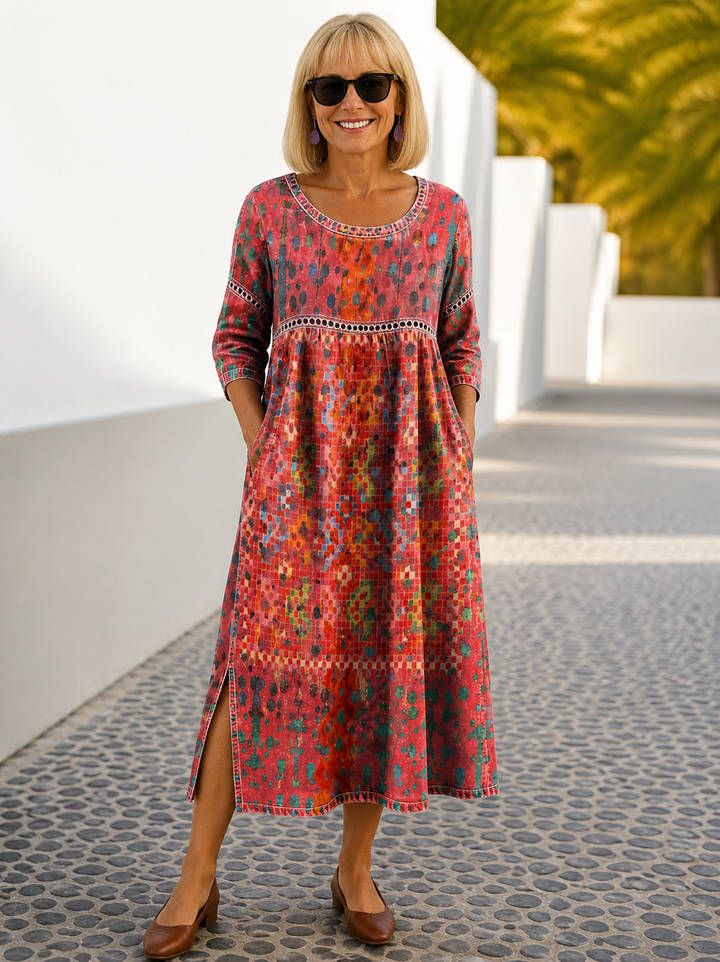 Gracie | Robe midi imprimée