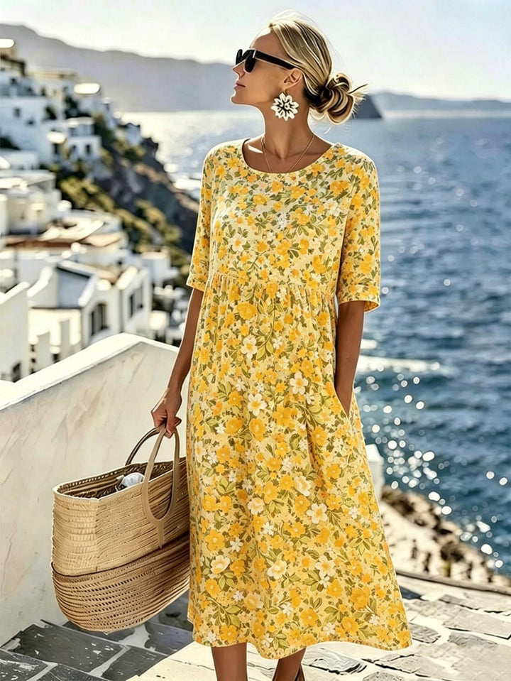 Marigold™ | Robe midi Prairie des fleurs sauvages