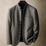 MAISON LUMIÈRE | VESTE EN LAINE AVEC COL DROIT