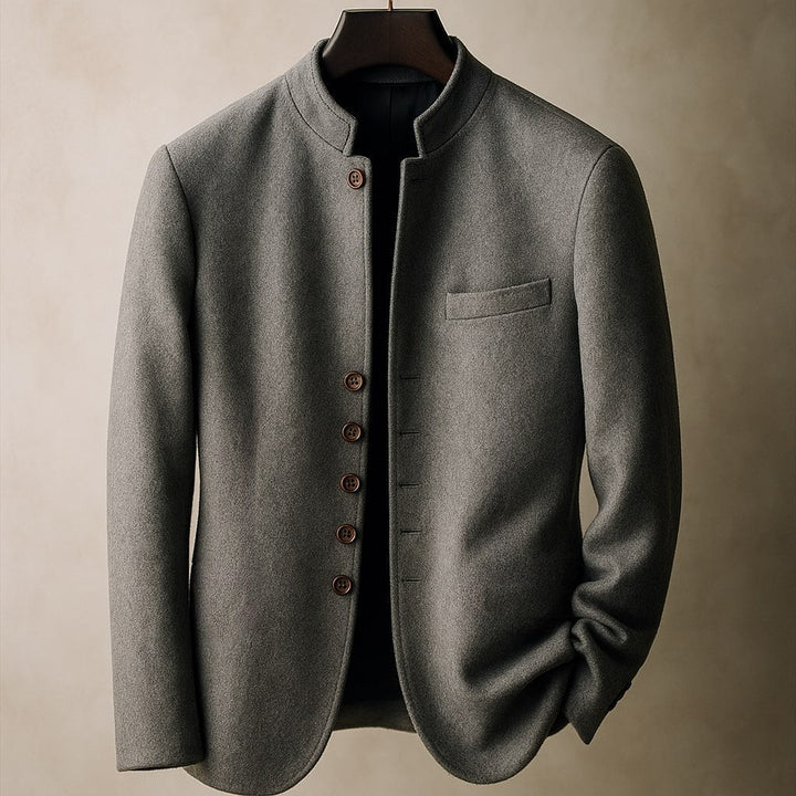 MAISON LUMIÈRE | VESTE EN LAINE AVEC COL DROIT