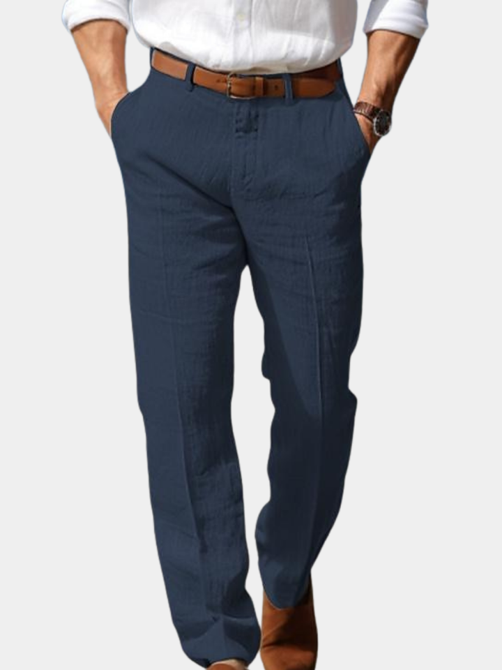 MAISON LUMIÈRE | PANTALON HOMME LUXE EN LIN PREMIUM