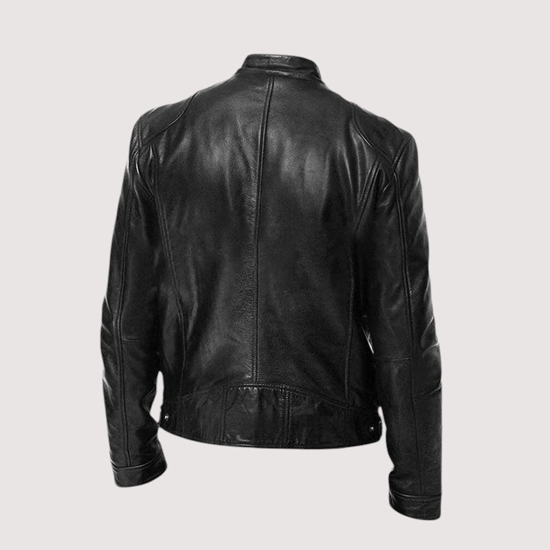 MAISON LUMIÈRE | VESTE EN CUIR HAUT DE GAMME ÉLÉGANTE POUR HOMME