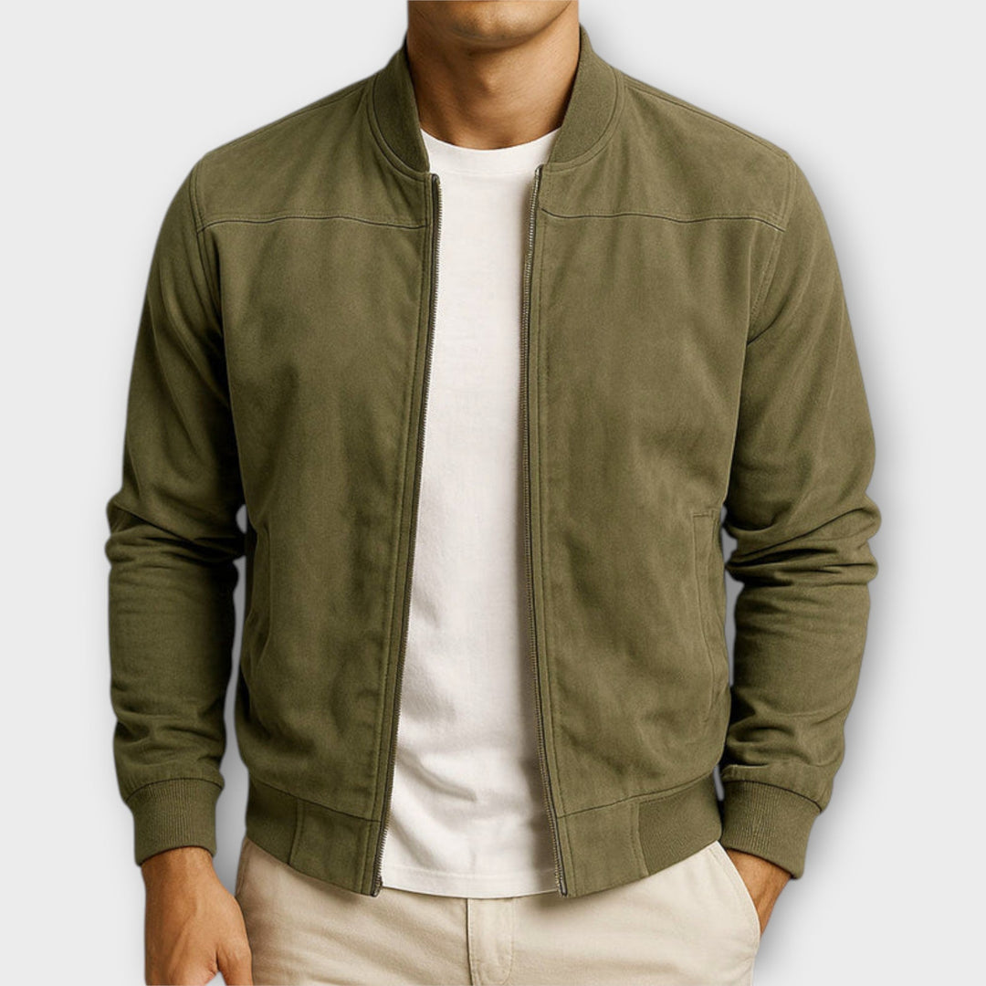 MAISON LUMIÈRE | VESTE BOMBER EN CUIR SUEDE HOMME