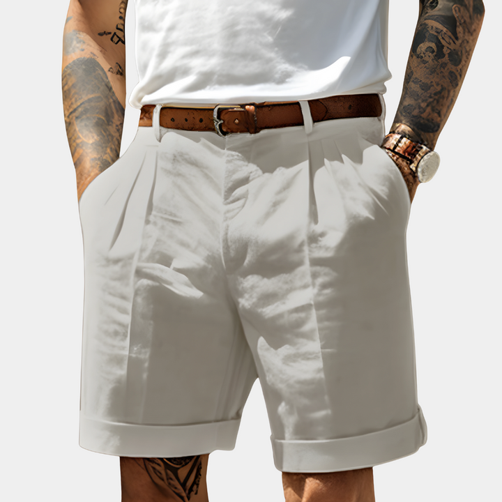 MAISON LUMIÈRE | BERMUDAS ÉLÉGANTS EN COTON RESPIRANT