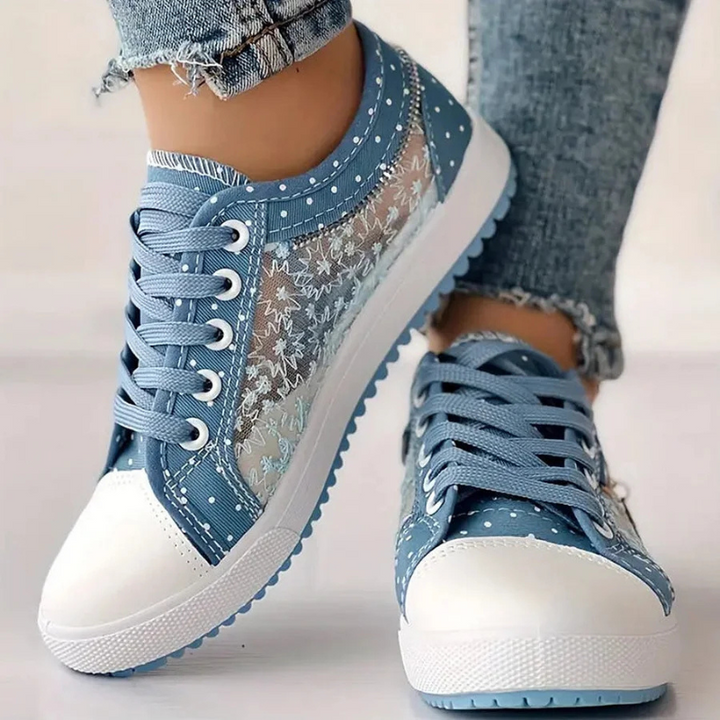 MAISON LUMIÈRE | Baskets Élégantes en Dentelle