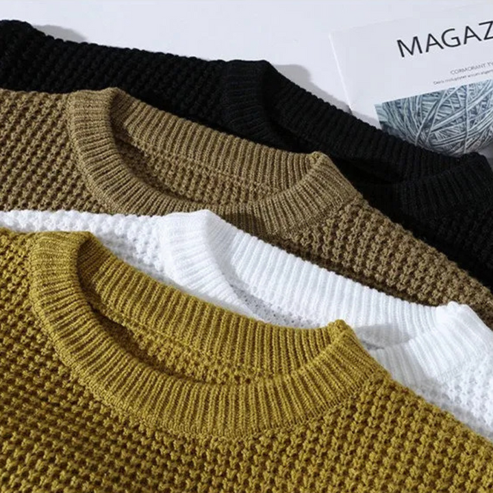 MAISON LUMIÈRE | PULL EN NID D'ABEILLE PREMIUM