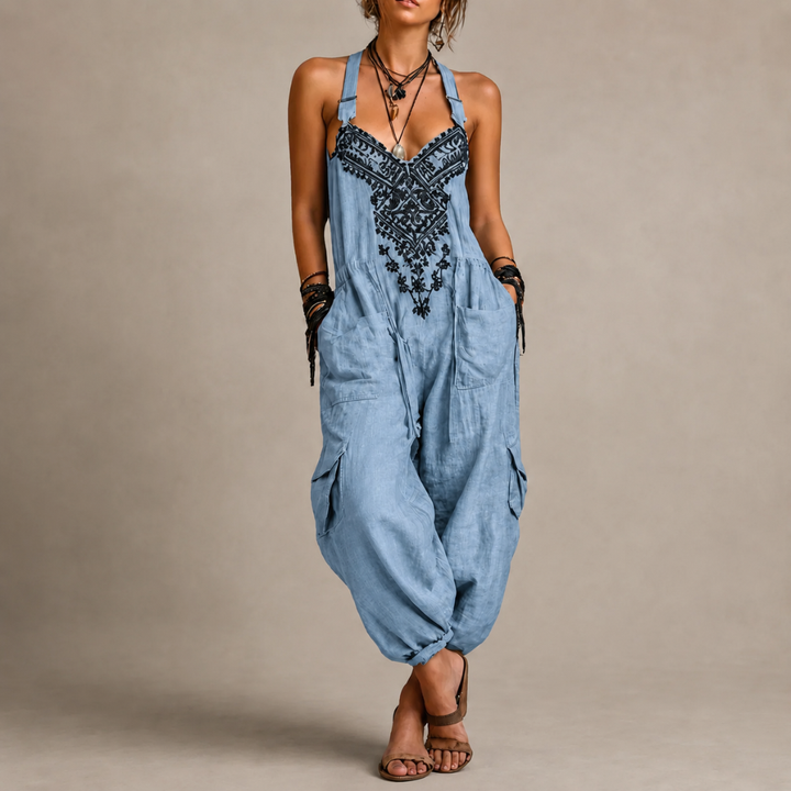 Astrid – Combinaison bohème brodée