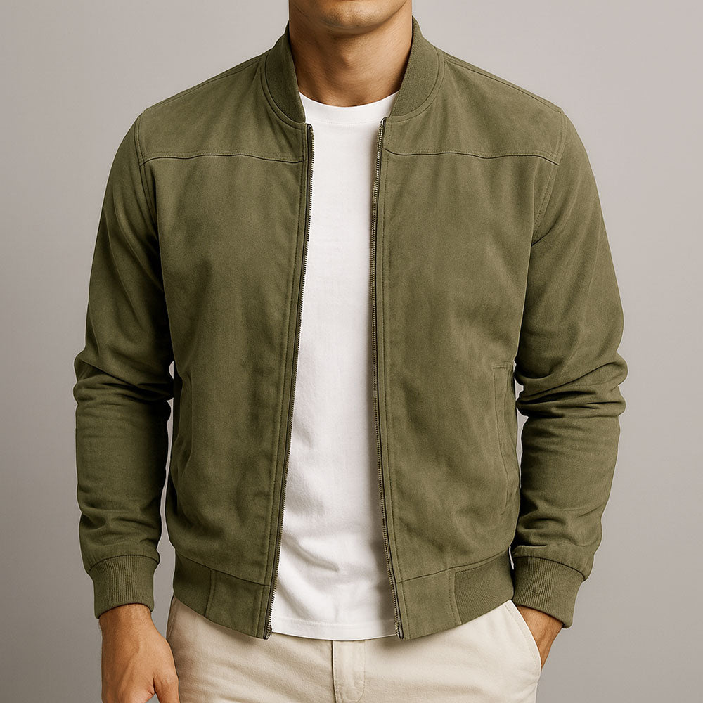 MAISON LUMIÈRE | VESTE EN CUIR SUEDE URBAINE