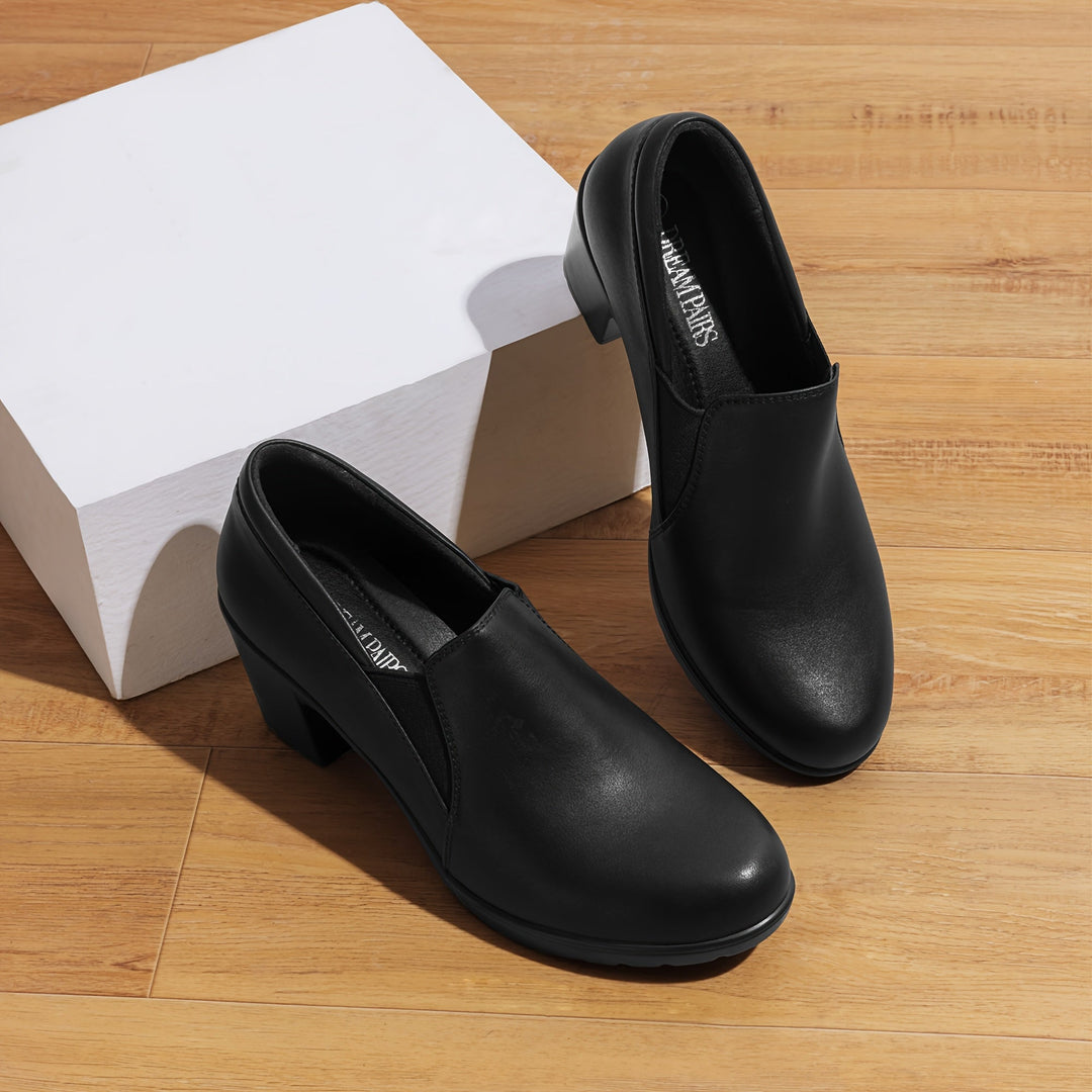 MAISON LUMIÈRE | Mocassins à Talon Bloc Confort Margot