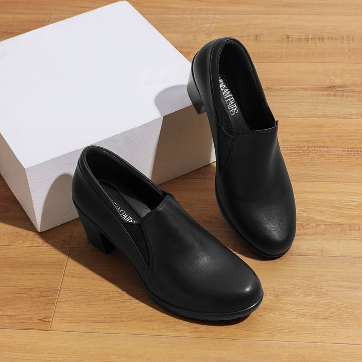 MAISON LUMIÈRE | Mocassins à Talon Bloc Confort Margot