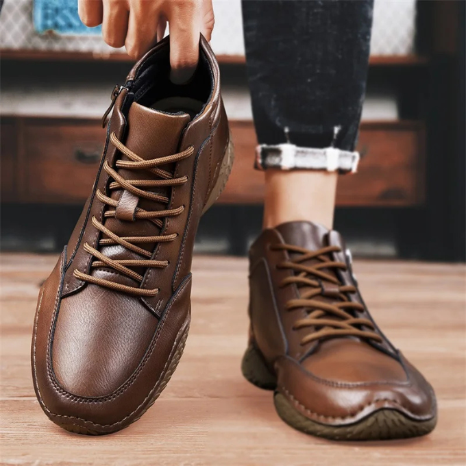 MAISON LUMIÈRE | BOTTES EN CUIR ROBUSTES POUR HOMMES